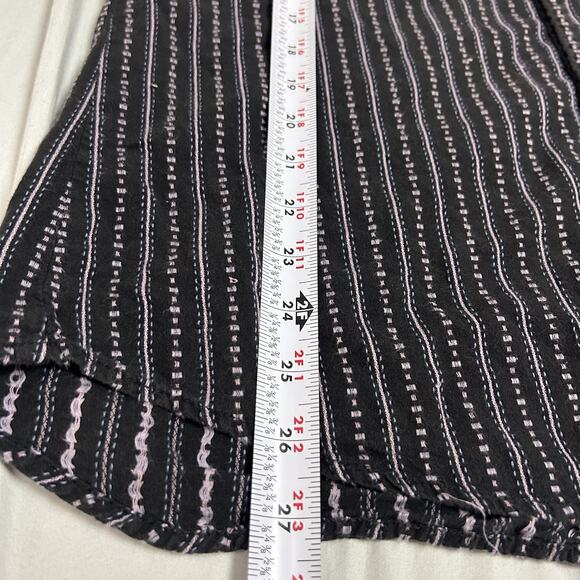 True Religion Mens Western Pearl Snap Button Up Long Sleeve Shirt Size L Striped - Picture 11 of 11